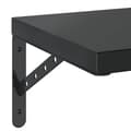 Miniatyrbilde 9 av 10: vidaXL Vegghyller 2 stk 50x30 cm svart rustfritt stål