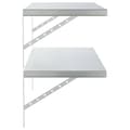 Miniatyrbild 7 av 10: vidaXL Vägghyllor 2 st 100x40 cm silver rostfritt stål