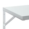 Miniatyrbild 9 av 10: vidaXL Vägghyllor 2 st 100x40 cm silver rostfritt stål