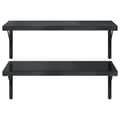 Miniatyrbilde 6 av 10: vidaXL Vegghyller 2 stk 75x40 cm svart rustfritt stål