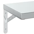 Miniatyrbilde 9 av 10: vidaXL Vegghyller 2 stk 75x23,5 cm sølv rustfritt stål