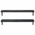 Pikkukuva 6 / 10: vidaXL Seinähyllyt 2 kpl 100x23,5 cm musta ruostumaton teräs