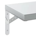 Pikkukuva 9 / 10: vidaXL Seinähyllyt 2 kpl 50x23,5 cm hopea ruostumaton teräs