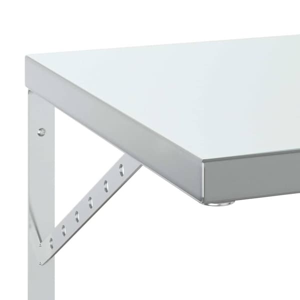 vidaXL Seinähyllyt 2 kpl 75x40 cm hopea ruostumaton teräs