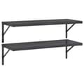 Pikkukuva 1 / 10: vidaXL Seinähyllyt 2 kpl 100x40 cm musta ruostumaton teräs