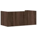 Miniatyrbilde 7 av 10: vidaXL Vegghylle brun eik 70,5x35x30,5 cm konstruert tre