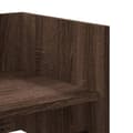 Miniatyrbilde 8 av 10: vidaXL Vegghylle brun eik 70,5x35x30,5 cm konstruert tre