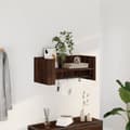 Miniatyrbilde 2 av 10: vidaXL Vegghylle brun eik 70,5x35x30,5 cm konstruert tre