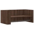 Miniatyrbilde 1 av 10: vidaXL Vegghylle brun eik 70,5x35x30,5 cm konstruert tre