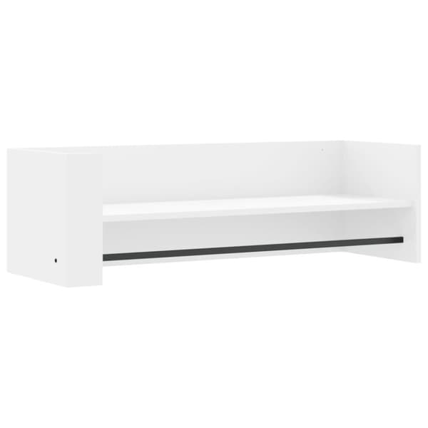 vidaXL Vägghylla vit 100x35x30,5 cm konstruerat trä