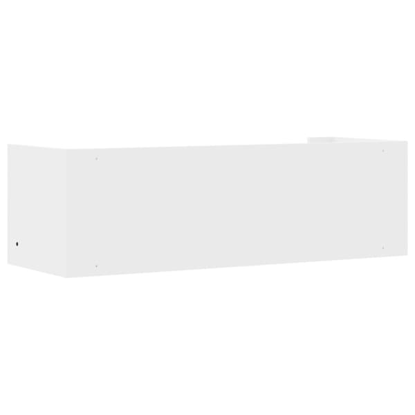 vidaXL Vägghylla vit 100x35x30,5 cm konstruerat trä