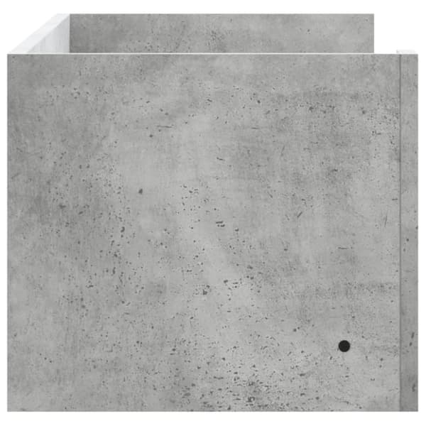 vidaXL Vegghylle betonggrå 100x35x30,5 cm sponplate
