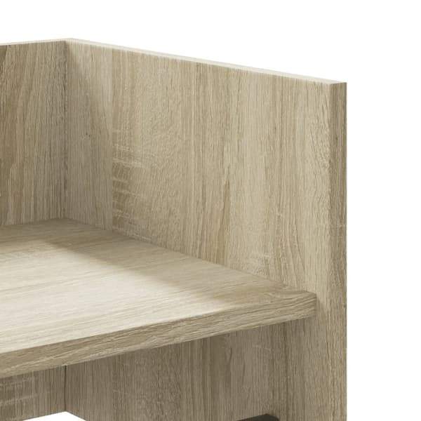 vidaXL Vegghylle sonoma eik 100x35x30,5 cm sponplate