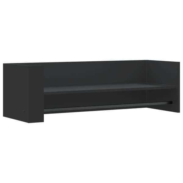 vidaXL Vegghylle svart 100x35x30,5 cm sponplate