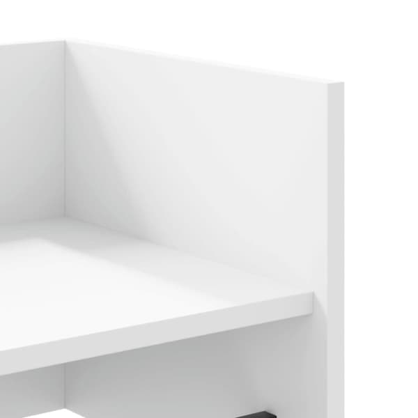 vidaXL Vegghylle hvit 70,5x35x30,5 cm konstruert tre