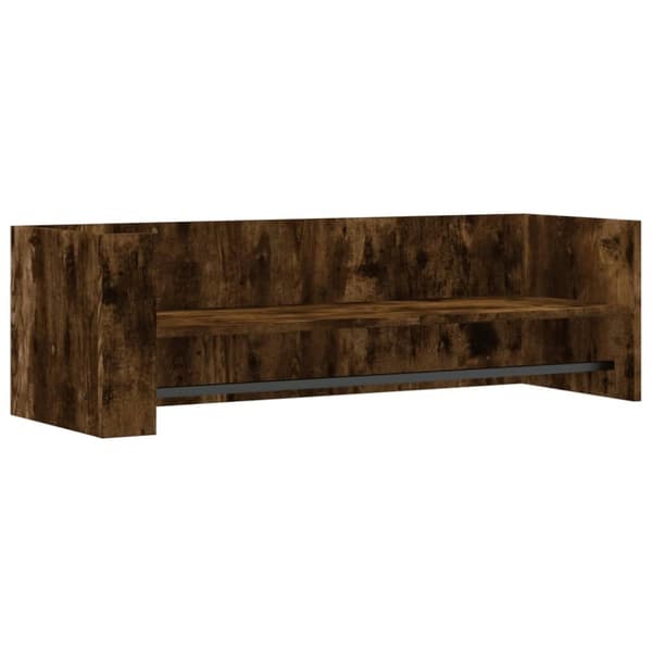 vidaXL Vegghylle røkt eik 100x35x30,5 cm konstruert tre