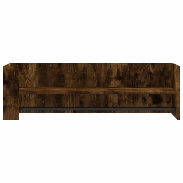 vidaXL Vegghylle røkt eik 100x35x30,5 cm konstruert tre
