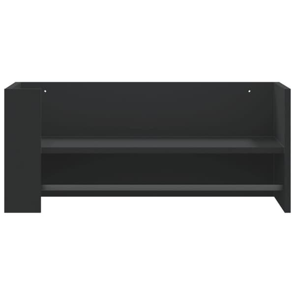 vidaXL Vegghylle svart 70,5x35x30,5 cm konstruert tre