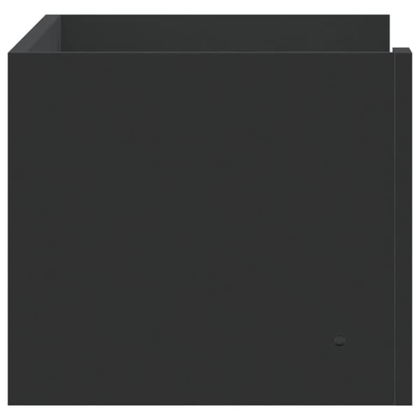 vidaXL Vegghylle svart 70,5x35x30,5 cm konstruert tre