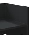 Miniatyrbilde 8 av 10: vidaXL Vegghylle svart 70,5x35x30,5 cm konstruert tre
