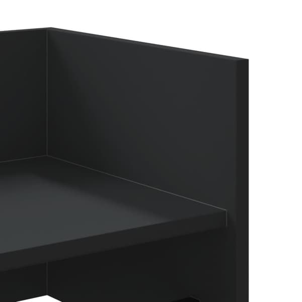 vidaXL Vegghylle svart 70,5x35x30,5 cm konstruert tre
