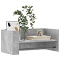 Miniatyrbilde 4 av 10: vidaXL Vegghylle betonggrå 70,5x35x30,5 cm konstruert tre