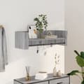 Miniatyrbilde 2 av 10: vidaXL Vegghylle grå sonoma 100x35x30,5 cm konstruert tre
