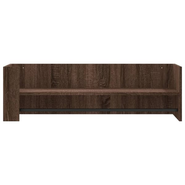 vidaXL væghylde 100x35x30,5 cm konstrueret træ brun egetræsfarve