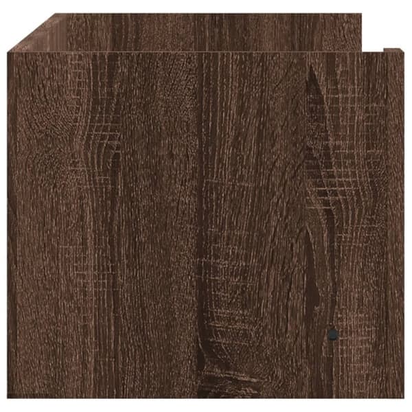 vidaXL væghylde 100x35x30,5 cm konstrueret træ brun egetræsfarve