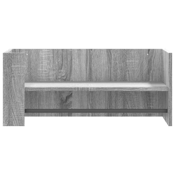 vidaXL væghylde 70,5x35x30,5 cm konstrueret træ grå sonoma-eg