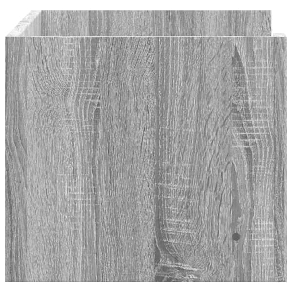 vidaXL væghylde 70,5x35x30,5 cm konstrueret træ grå sonoma-eg
