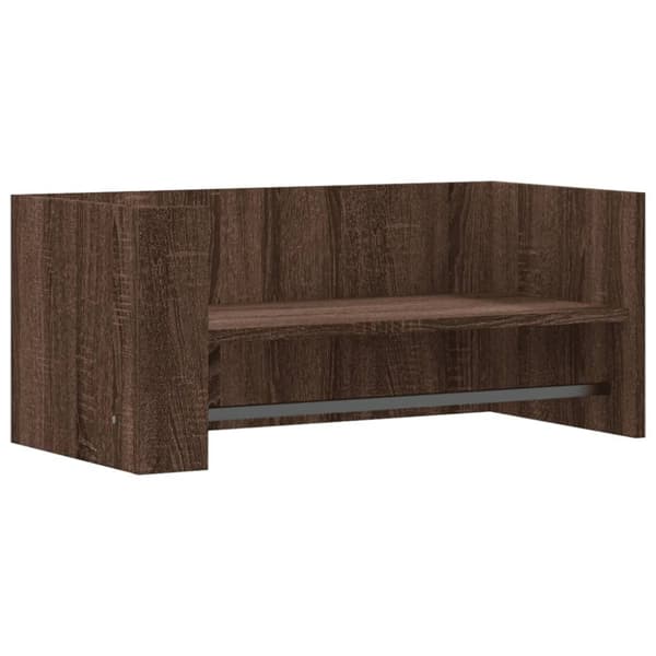 vidaXL væghylde 70,5x35x30,5 cm konstrueret træ brun egetræsfarve