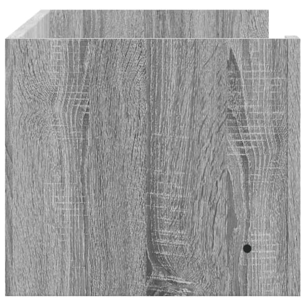 vidaXL Seinähylly harmaa Sonoma 100x35x30,5 cm tekninen puu