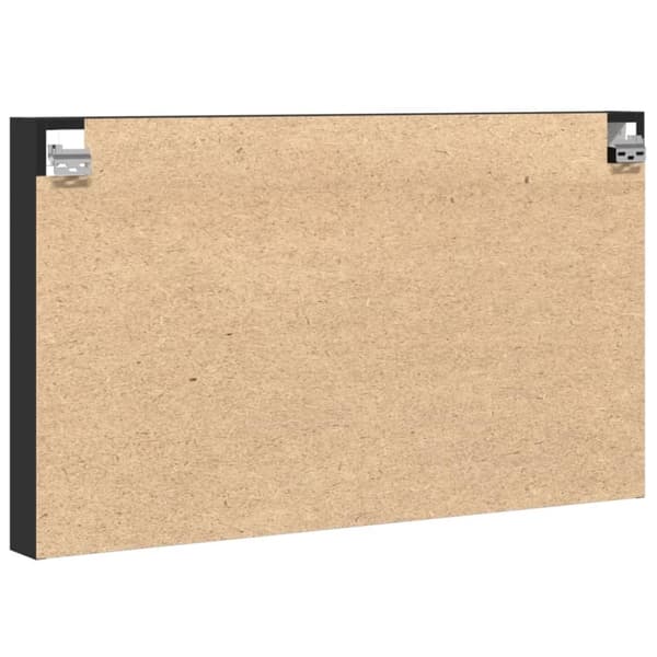 vidaXL Hyller svart 100x8,5x58 cm konstruert tre
