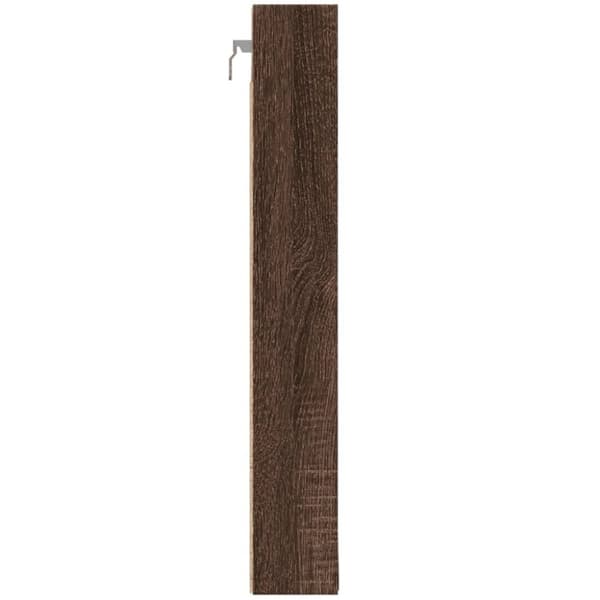 vidaXL vitrineskab 100x8,5x58 cm konstrueret træ brun egetræsfarve