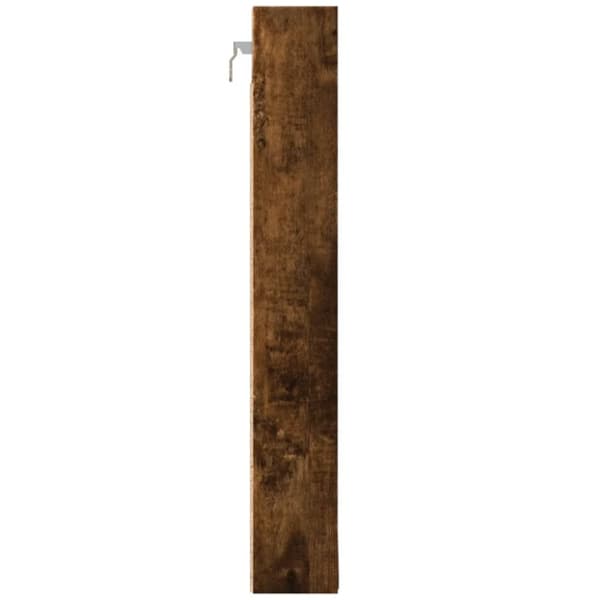 vidaXL vitrineskab 100x8,5x58 cm konstrueret træ røget egetræsfarve