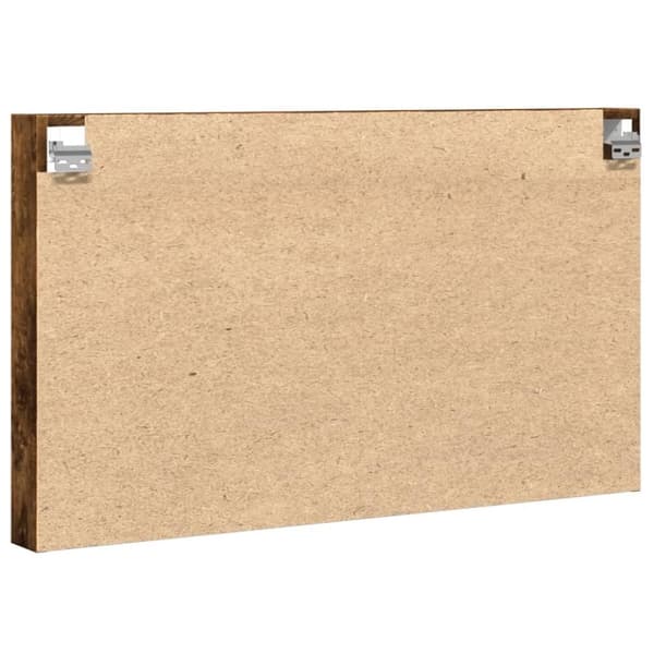vidaXL vitrineskab 100x8,5x58 cm konstrueret træ røget egetræsfarve