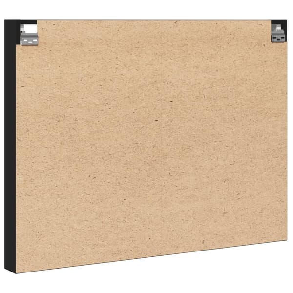 vidaXL Vitriinikaappi musta 100x8,5x75 cm tekninen puu