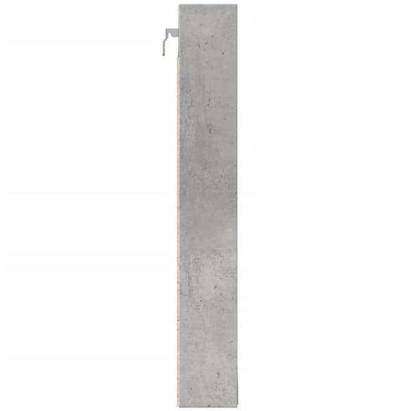 vidaXL vitrineskab 100x8,5x58 cm konstrueret træ betongrå