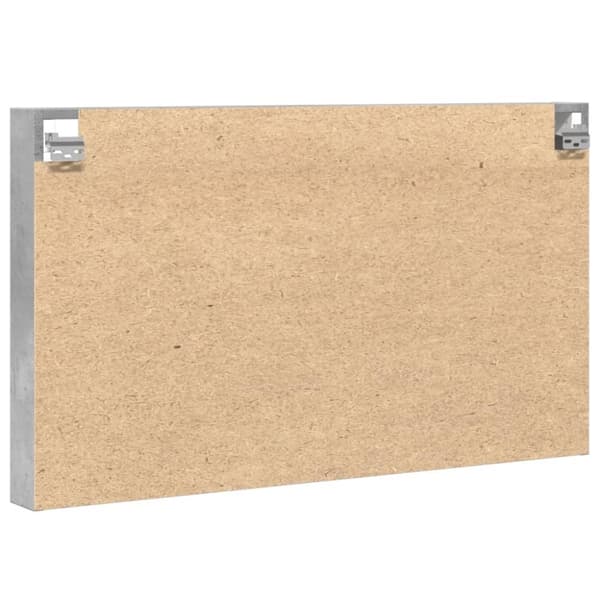vidaXL vitrineskab 100x8,5x58 cm konstrueret træ betongrå