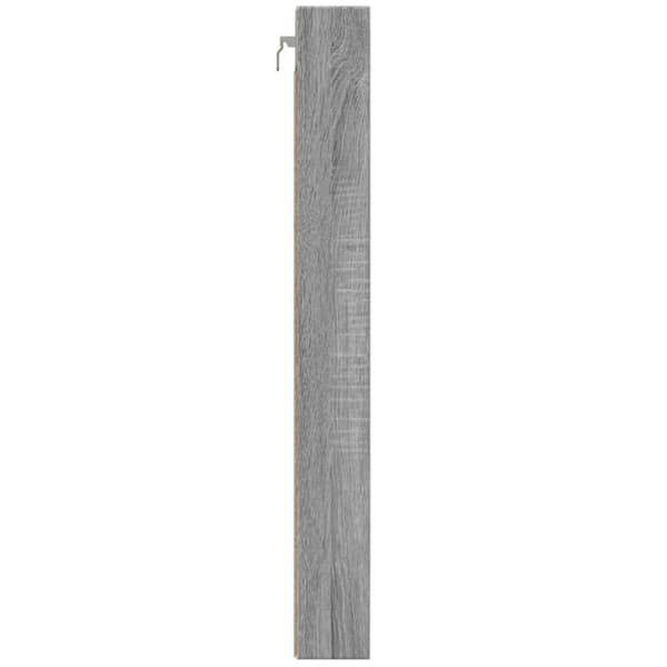 vidaXL vitrineskab 100x8,5x75 cm konstrueret træ grå sonoma-eg