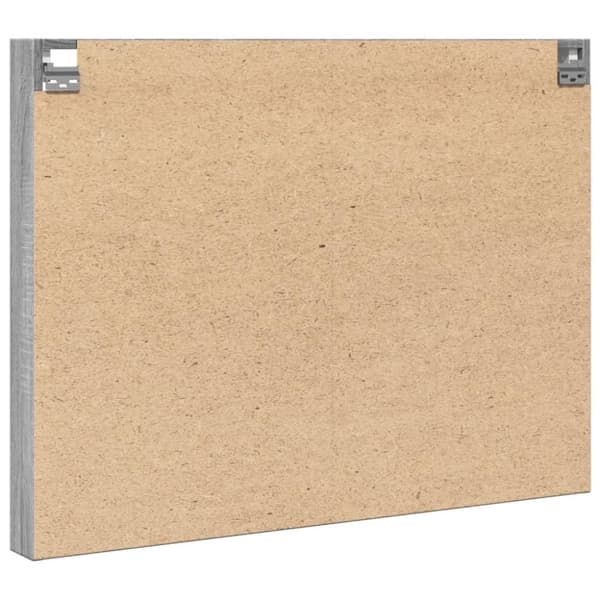 vidaXL vitrineskab 100x8,5x75 cm konstrueret træ grå sonoma-eg