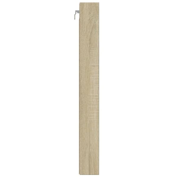 vidaXL Vitrinskåp sonoma-ek 100x8,5x75 cm konstruerat trä