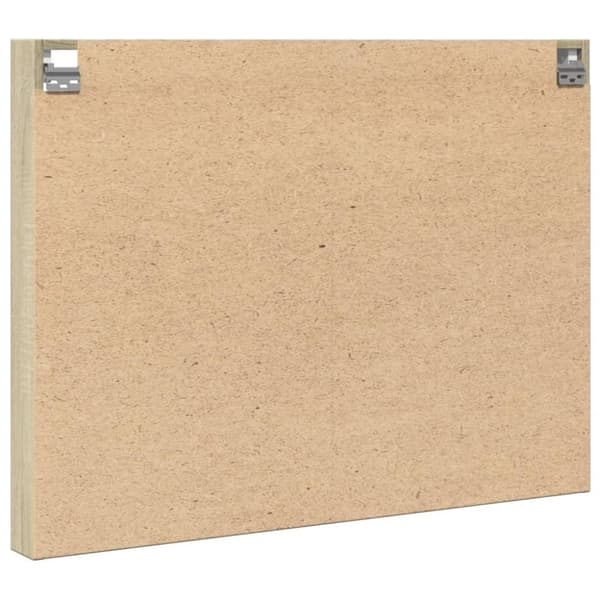 vidaXL Vitrinskåp sonoma-ek 100x8,5x75 cm konstruerat trä