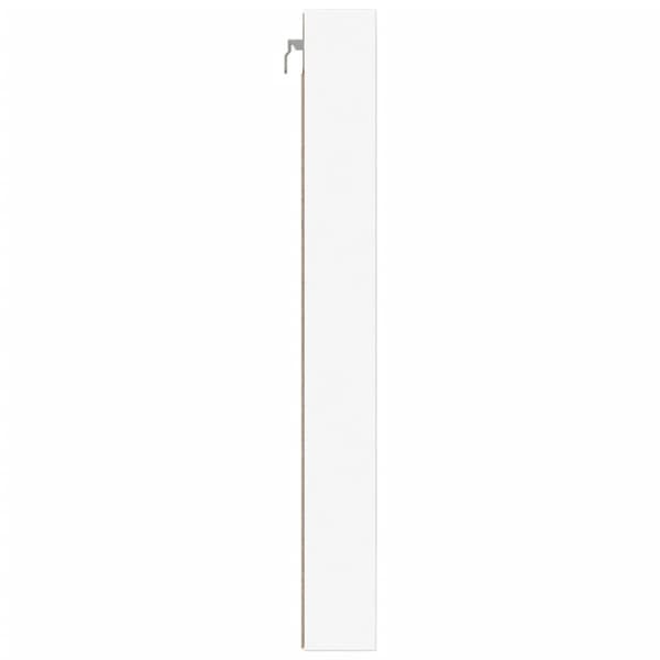 vidaXL Vitrineskap hvit 100x8,5x75 cm konstruert tre