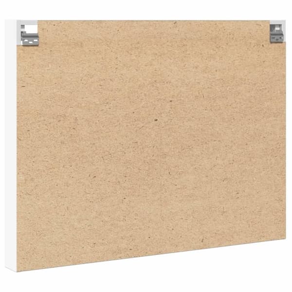 vidaXL Vitrineskap hvit 100x8,5x75 cm konstruert tre