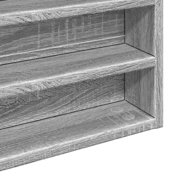 vidaXL Hyller grå sonoma 100x8,5x50 cm konstruert tre