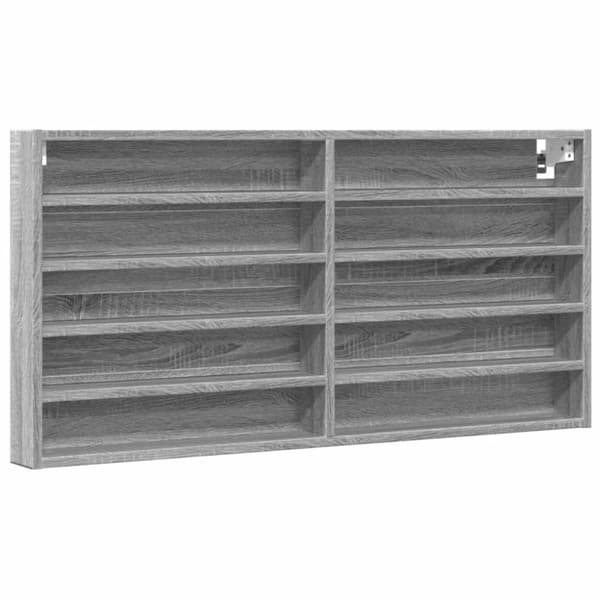 vidaXL Hyller grå sonoma 100x8,5x50 cm konstruert tre
