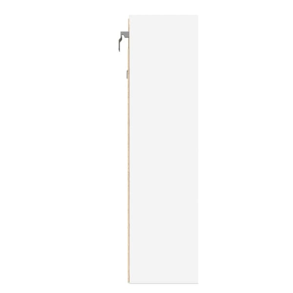 vidaXL Vitrinskåp vit 100x15x58 cm konstruerat trä