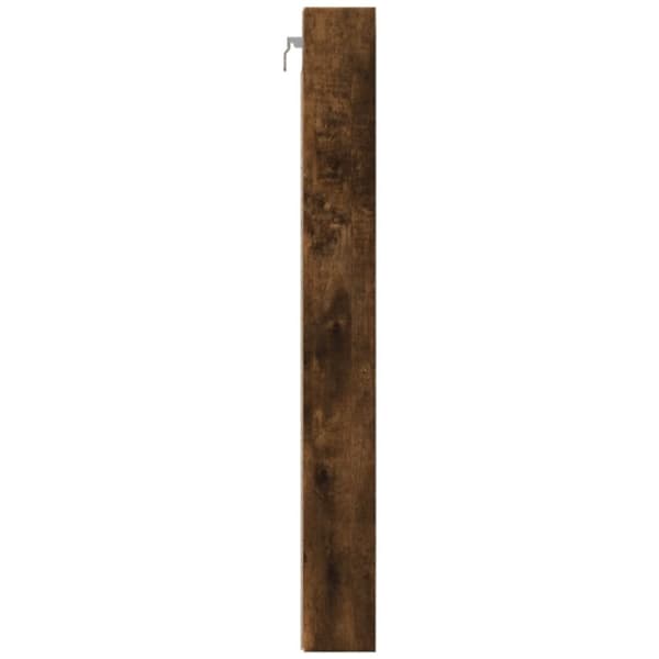 vidaXL Vitrineskap røkt eik 100x8,5x75 cm konstruert tre